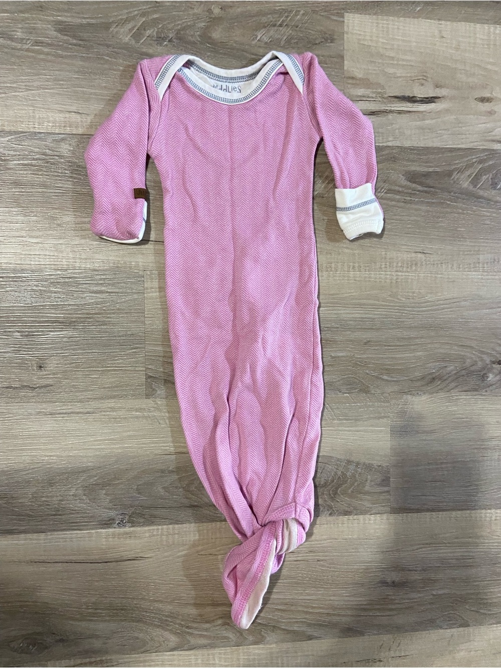 Pink Baby Knotted Sleep Gown - Soft Cotton Kids Pajamas